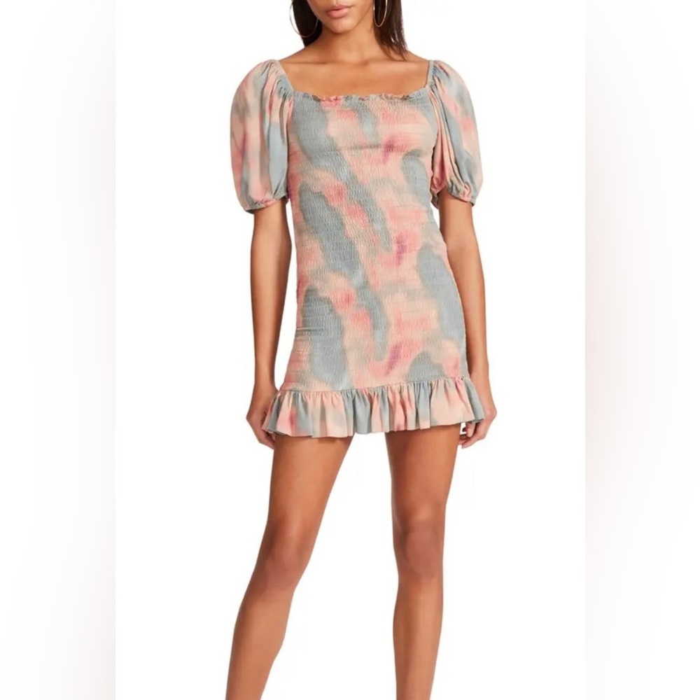 BB DAKOTA Ode To You Multi Print Sinch Dress Ladies Size XS NWT!